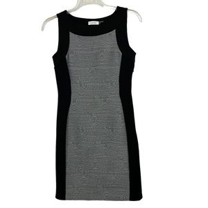Calvin Klein Black and Gray Dress